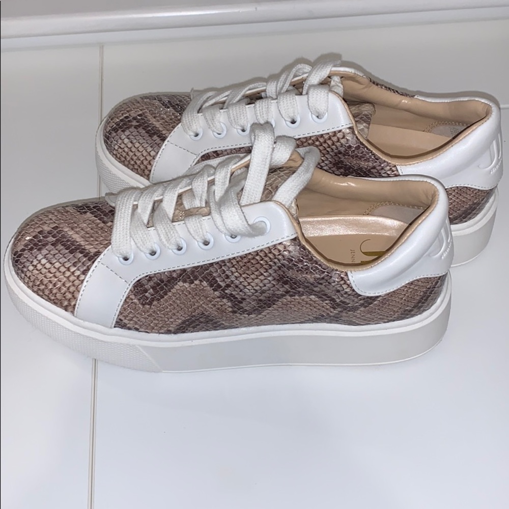 JESSICA LOPEZ (JLO) PLATFORM SNAKESKIN SNEAKERS